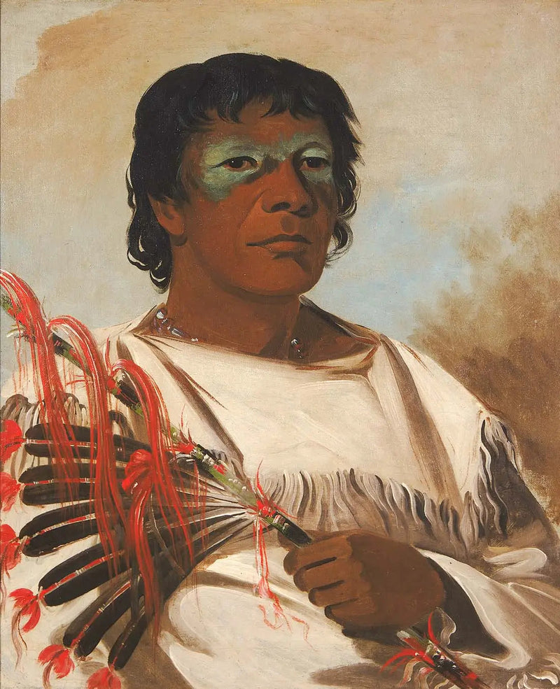 Wah-pe-kée-suck, Nuage Blanc (kallad Profeten), rådgivare till Black Hawk - George Catlin