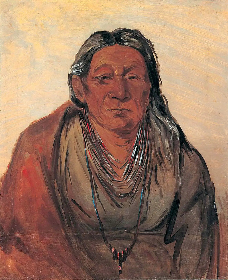 Wah-pe-séh-see, Chefens Moder - George Catlin