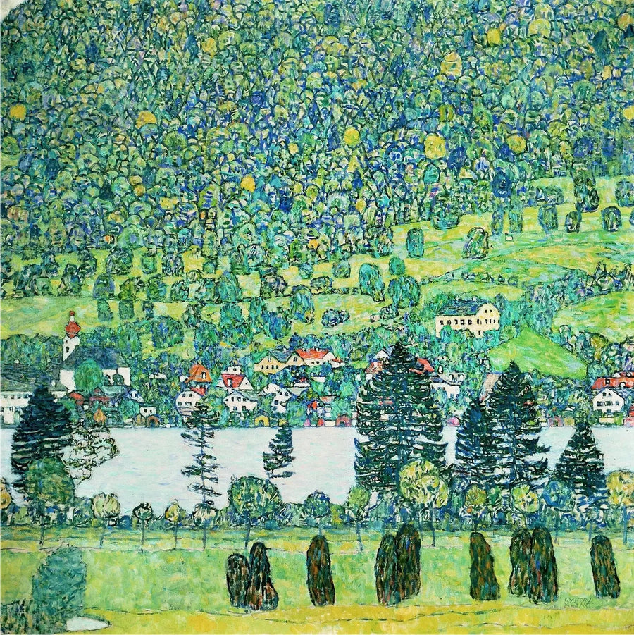 Waldabhang i Unterach vid Attersee - Gustav Klimt