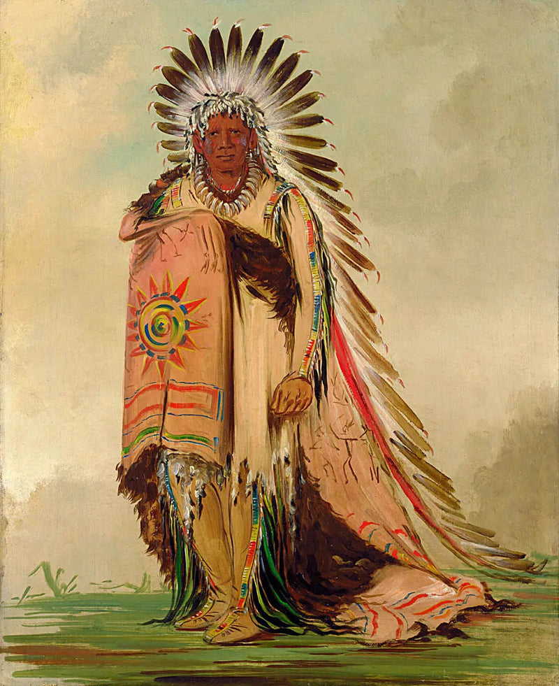Wán-ee-ton, stamledare - George Catlin
