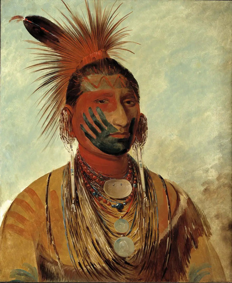 Wash-ka-mon-ya, Fast Dancer, en krigare - George Catlin