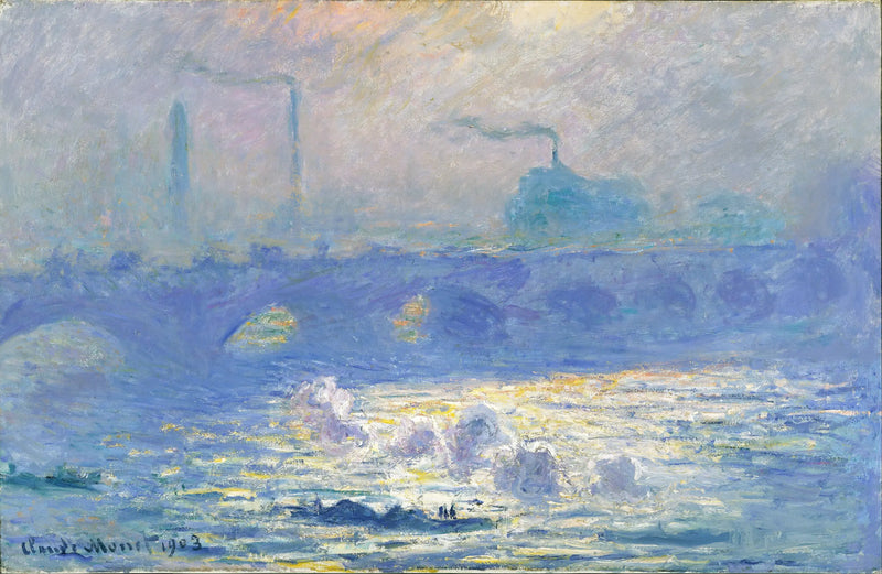 Waterloo Bridge, solskenseffekt - Claude Monet