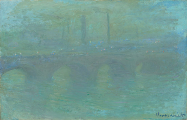 Waterloo Bridge, i skymningen - Claude Monet