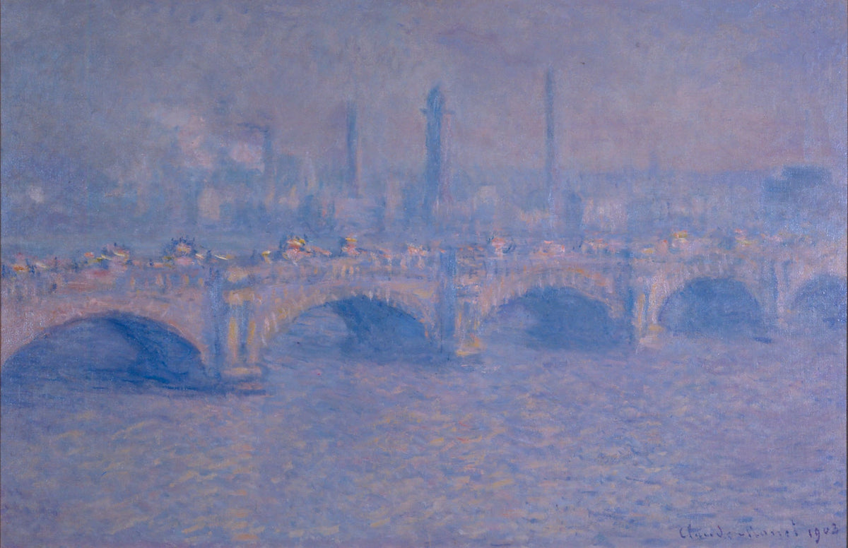 Waterloo Bridge, sun effect W1587 - Claude Monet