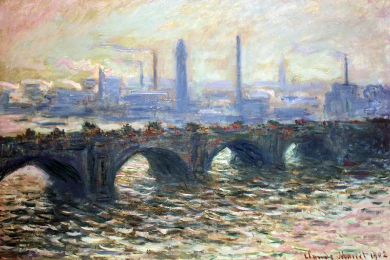 Waterlooplatsen, dimmig morgon - Claude Monet