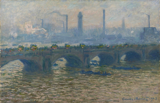Waterloo Bridge, grått väder - Claude Monet