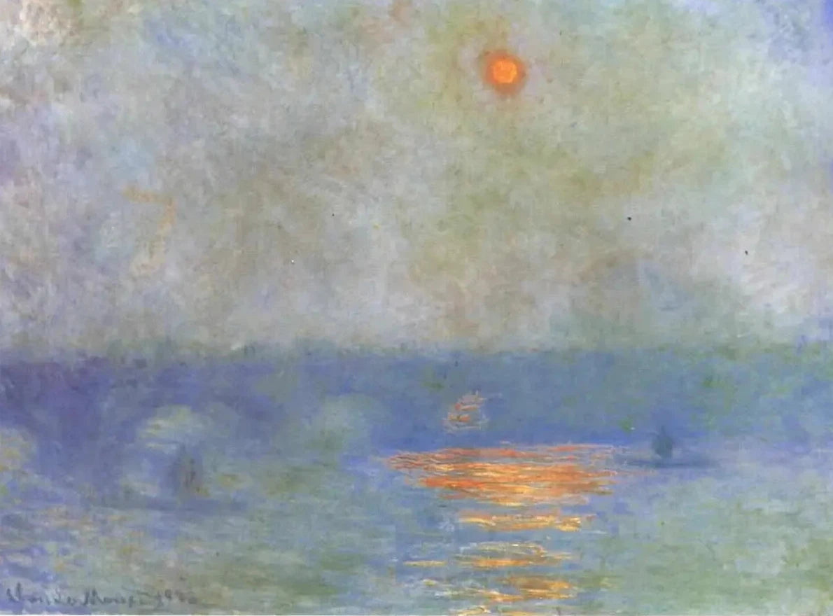 Waterloo Bridge: solen i dimman - Claude Monet