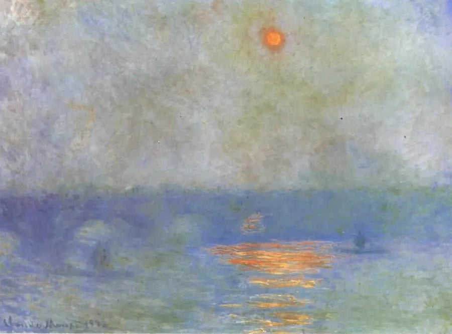 Waterloo Bridge: solen i dimman - Claude Monet