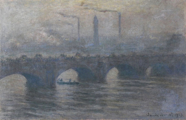 Waterloo Bridge, gråväder W1562 - Claude Monet