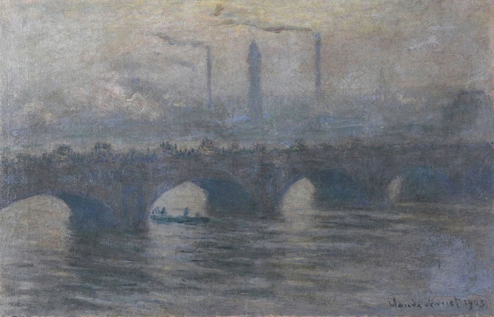Waterloo Bridge, gråväder W1562 - Claude Monet