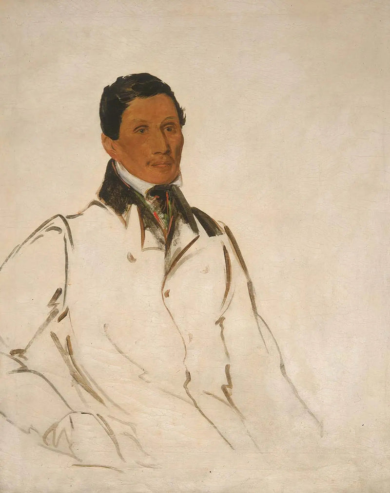 Waun-naw-con, The Dish (John W. Quinney), en missionärpredikant - George Catlin