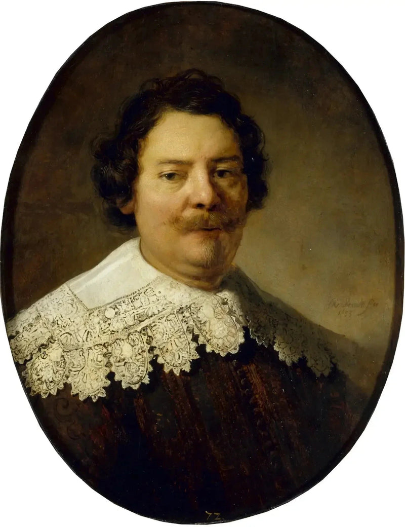 Porträtt av Willem Burggraeff, make till Maertgen van Bilderbeecq - Rembrandt