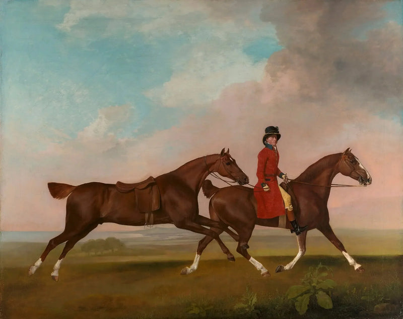 William Anderson med två ridhästar - George Stubbs