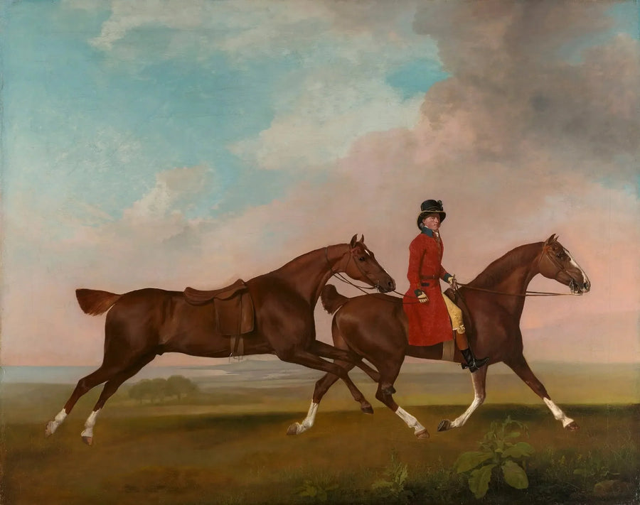 William Anderson med två ridhästar - George Stubbs