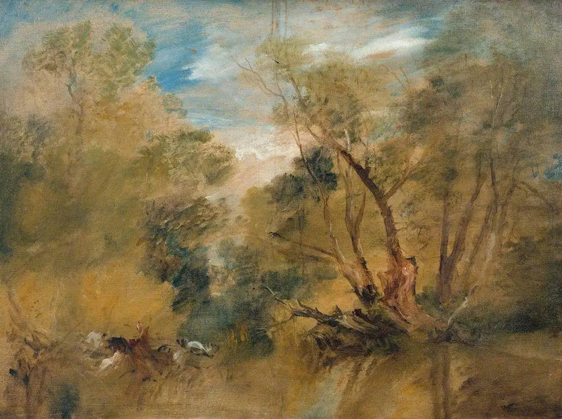 Päronträd vid en bäck - J. M. W. Turner