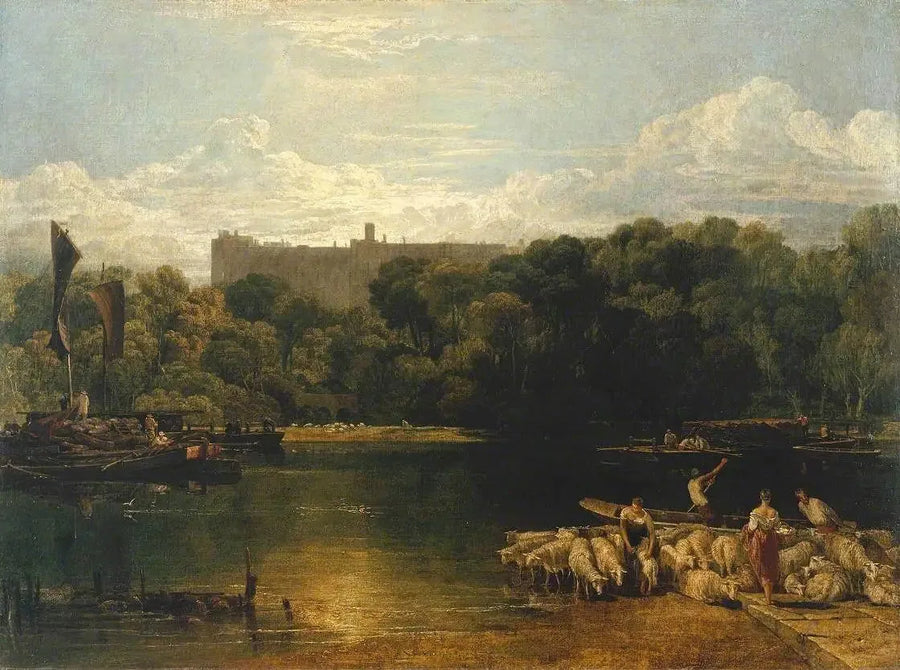 Windsor Castle från Themsen - J. M. W. Turner