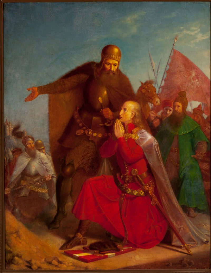 Władysław Jagiełło och Vytautas ber före slaget vid Grunwald - Jan Matejko