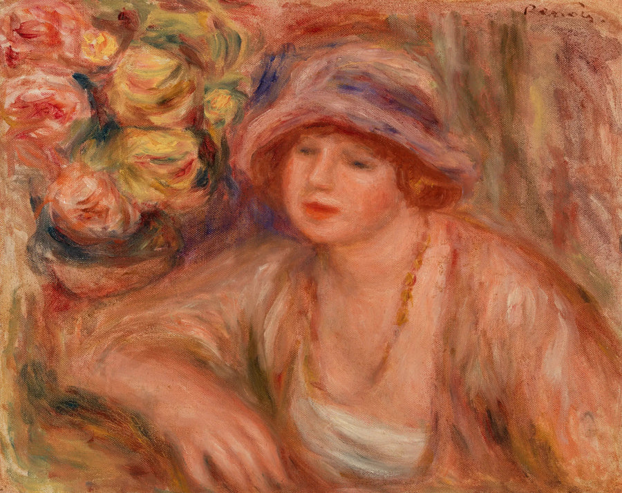 Kvinna lutande (Femme accoudée) - Pierre-Auguste Renoir