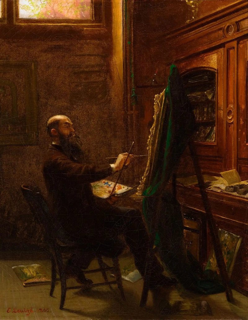 Worthington Whittredge i sin studio på Tenth Street - Emanuel Leutze
