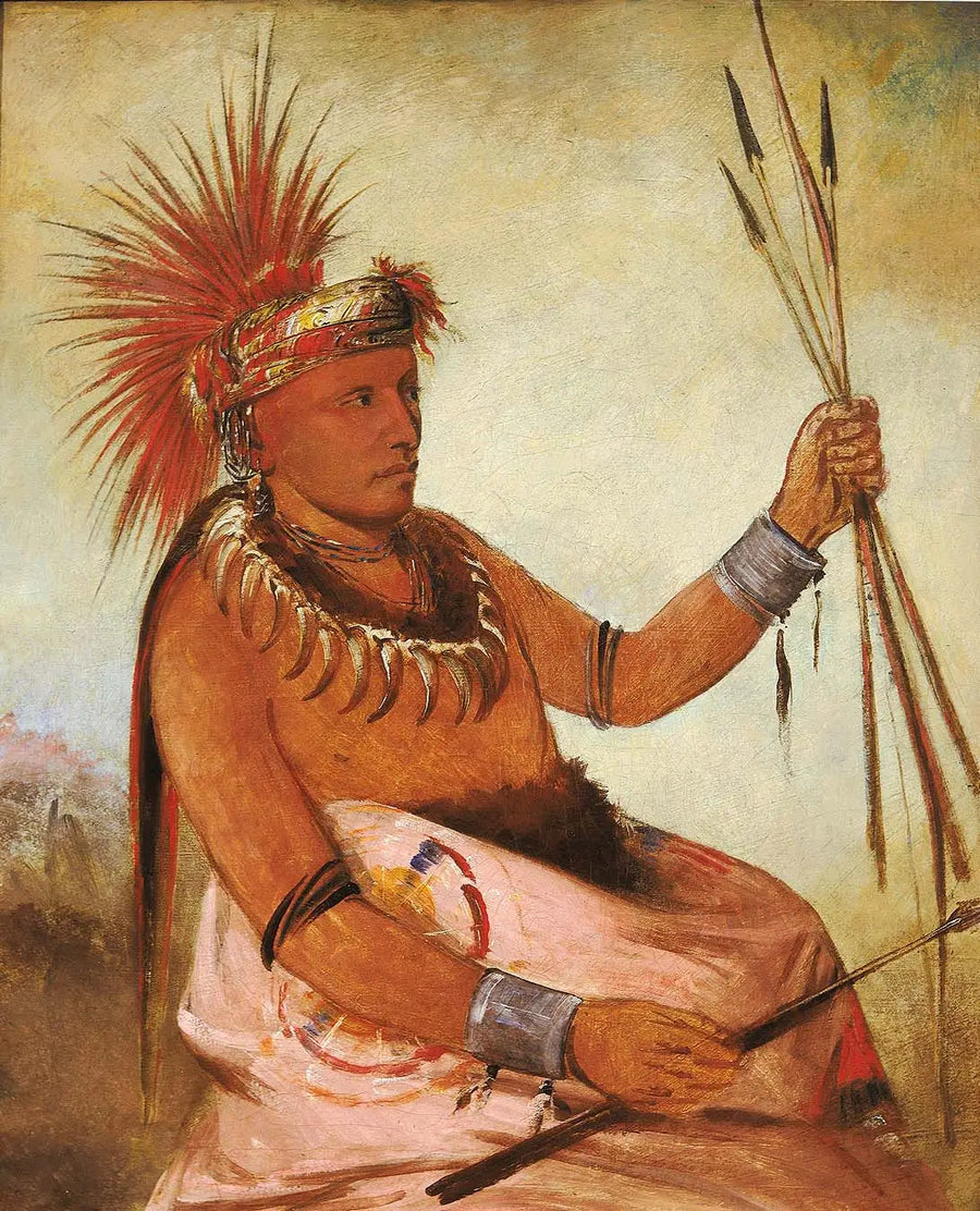 Wos-cóm-mun, den upptagne mannen, en modig - George Catlin