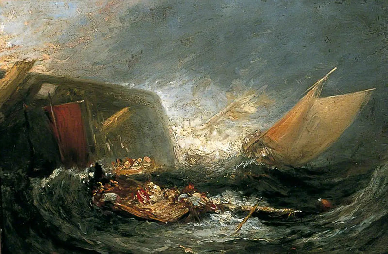 Förlisning av ett transportfartyg - J. M. W. Turner