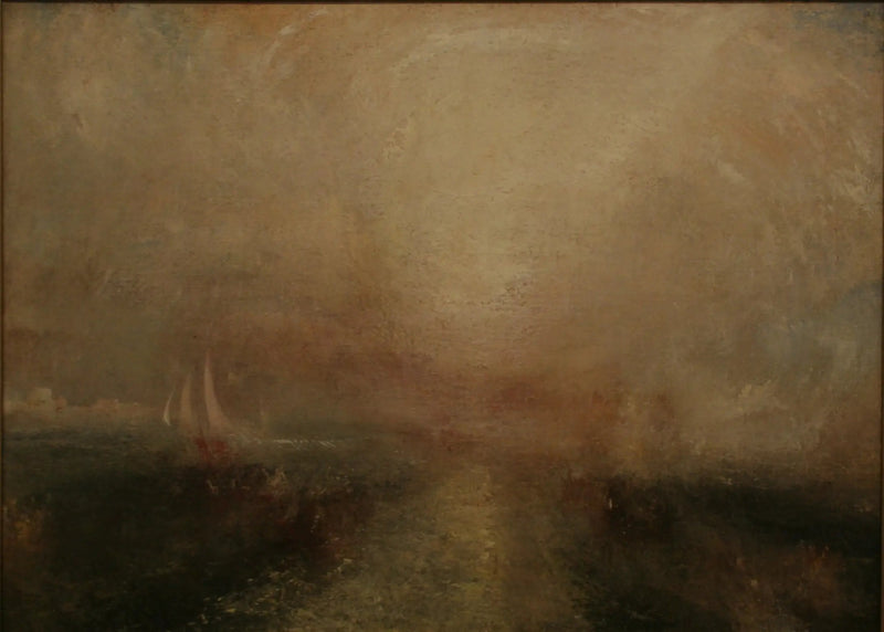 Yacht som närmar sig kusten - J. M. W. Turner