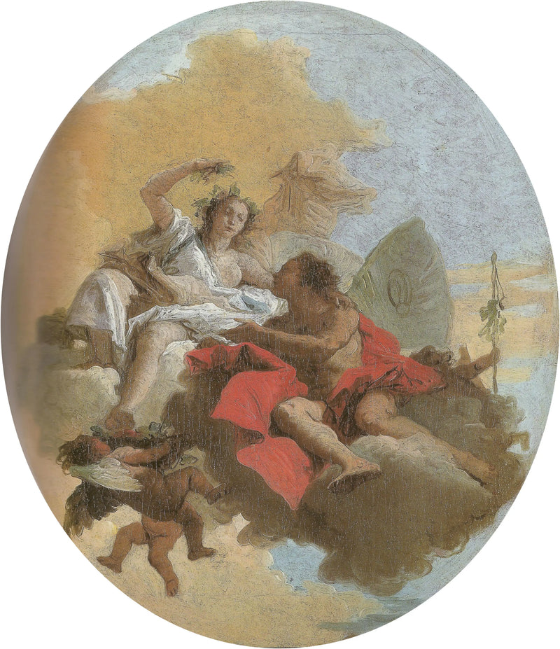 Zéphyr och Flore - Giovanni Battista Tiepolo